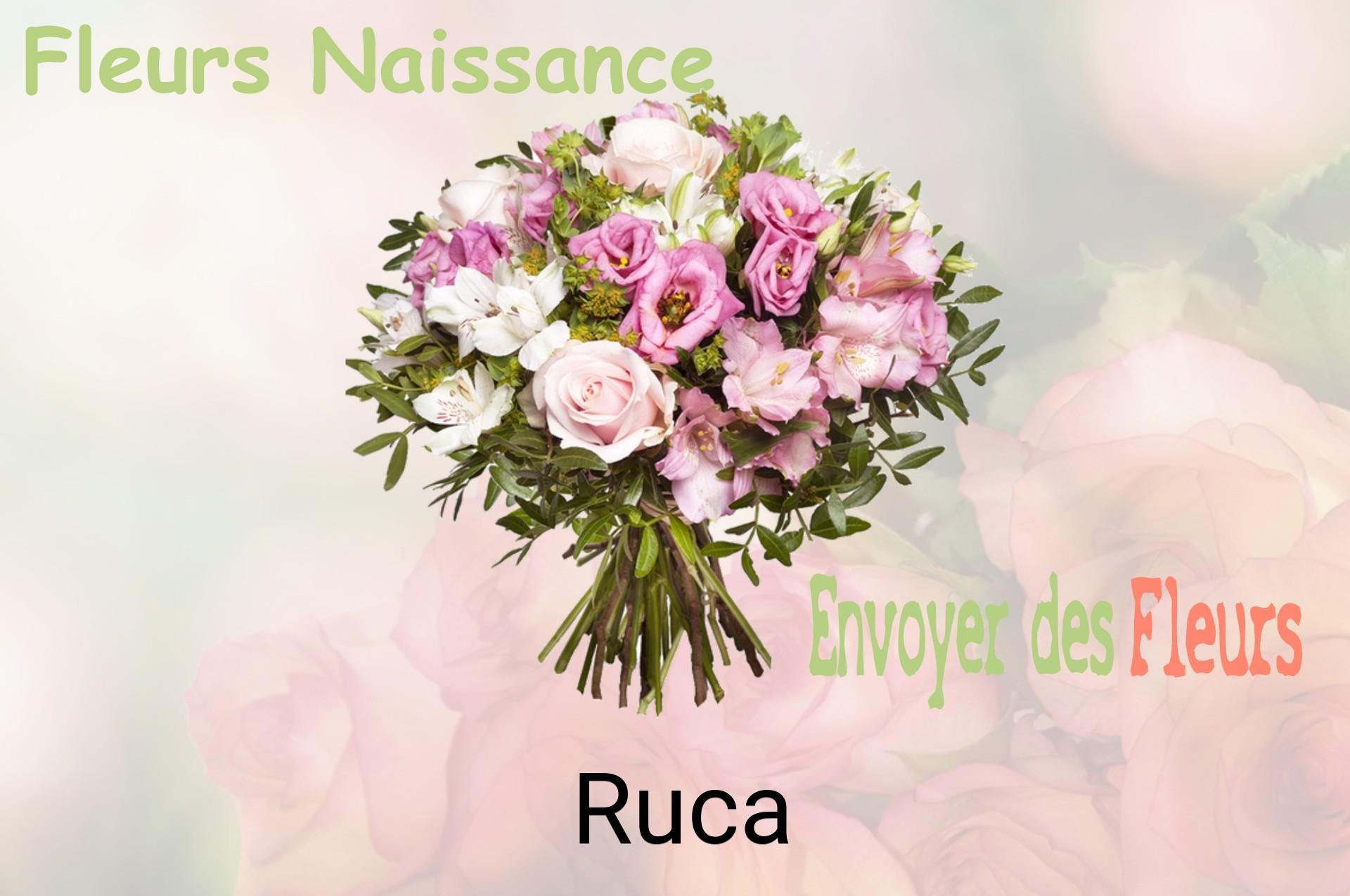 Bouquet de fleurs de naissance livré à Ruca